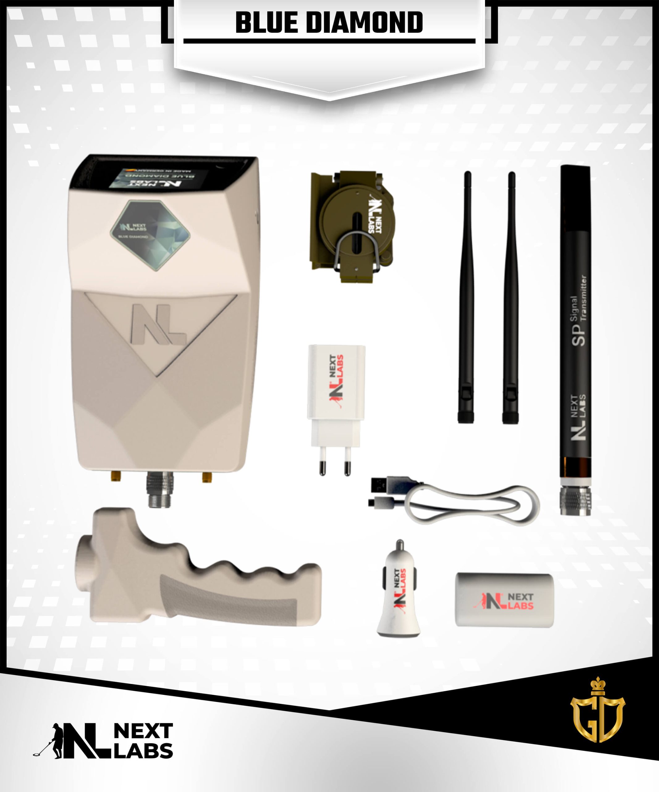 Blue Diamond is a Long-Range diamond and gemstones detector from Next Labs Detector Blue Diamond is a Long-Range diamond and gemstones detector from Next Labs Detector