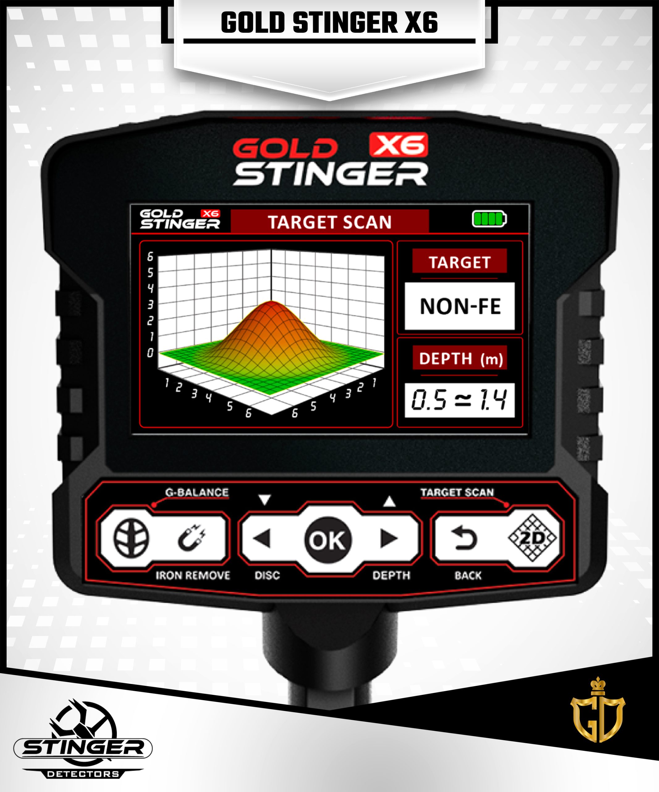 جهاز كشف الذهب جولد ستينجر اكس 6 - gold stinger x6 جهاز كشف الذهب جولد ستينجر اكس 6 - gold stinger x6